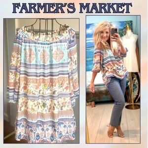 ⭐️Farmers Market,Lost Highway Top in Palmspanes,Excellent Condition,Size Large
